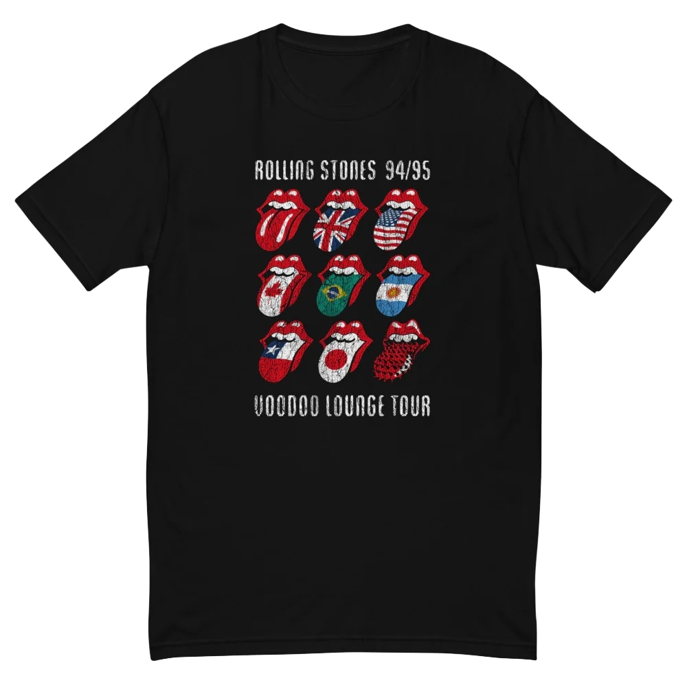 The Rolling Stones Voodoo Lounge Black Tee - The Sound of Vinyl