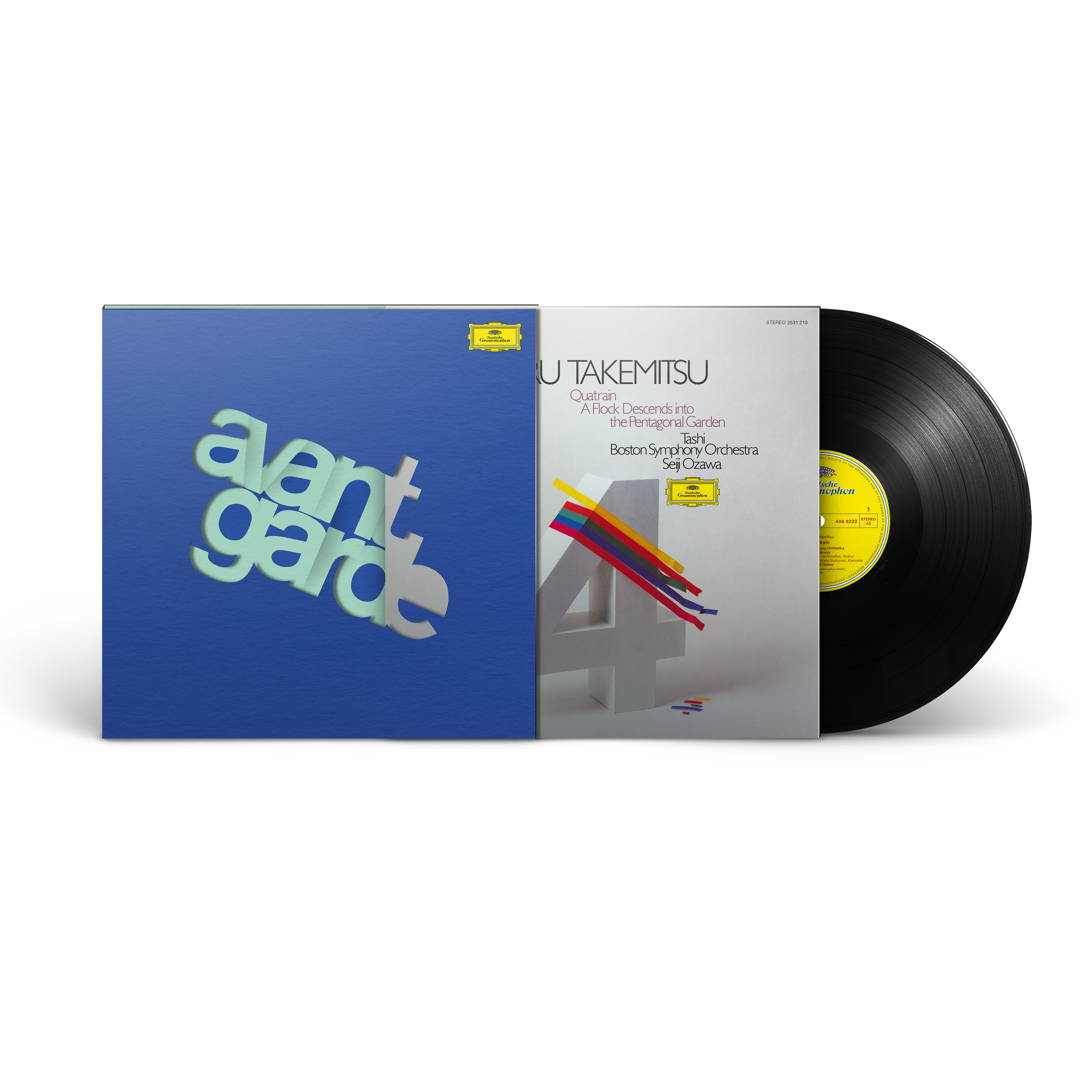 Toru Takemitsu: Quatrain; A Flock Descends Into The Pentagonal Garden (Avantgarde Series) LP vinyl preview 2