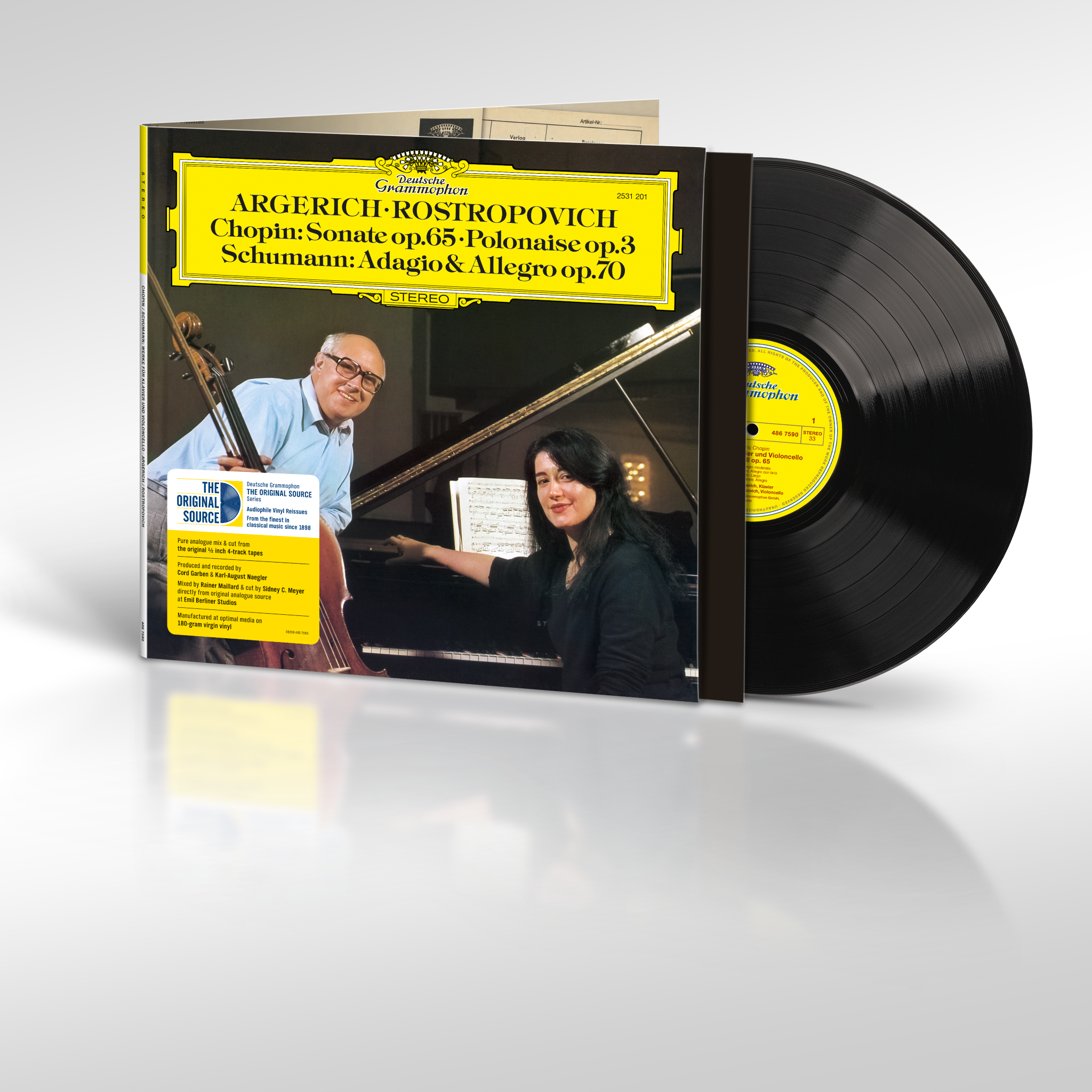 Chopin: Sonate Op. 65, Polonaise Op. 3 / Schumann: Adagio & Allegro Op. 70 (Original Source Series #9) LP