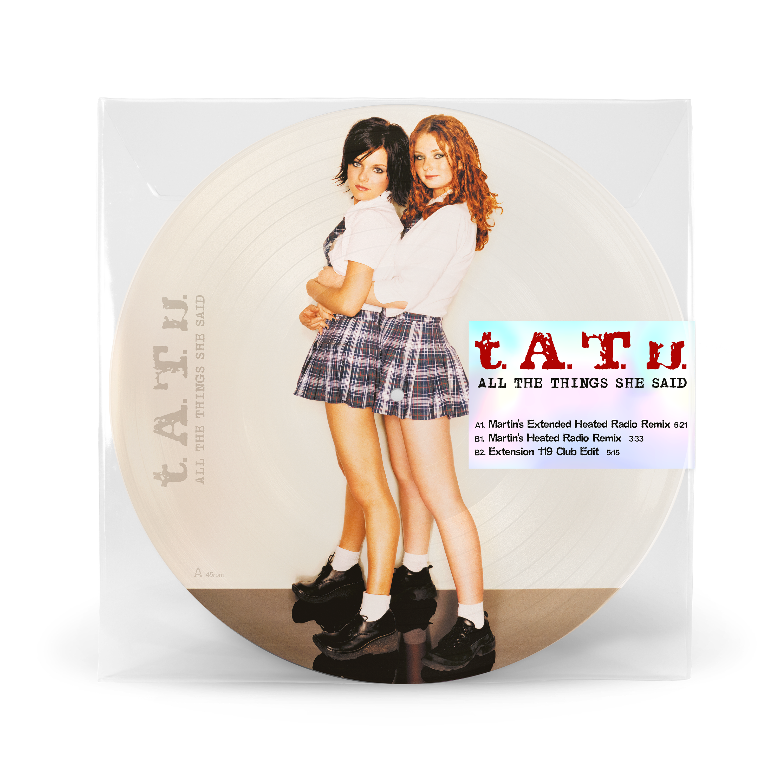 All The Things She Said 12inch Picture Vinyl 45rpm packshot