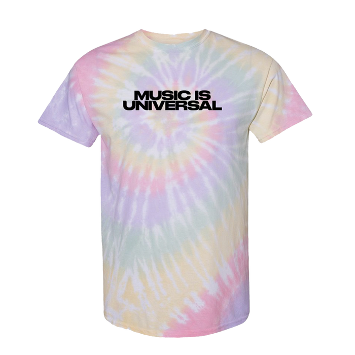 Music Is Universal Short Sleeve T-Shirt (Tie-Dye)