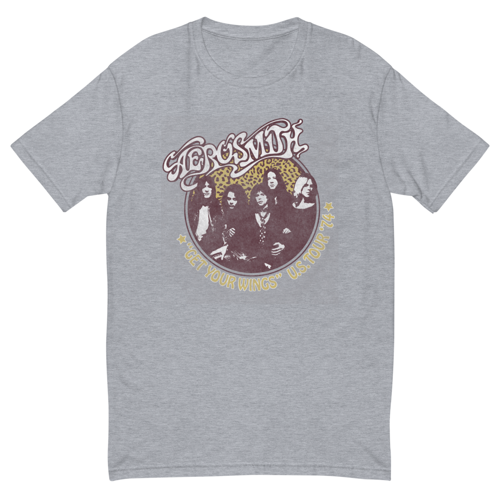 Aerosmith Get Your Wings Grey Tee