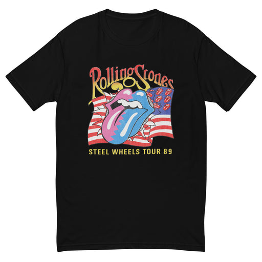 The Rolling Stones Steel Wheels Black Tee