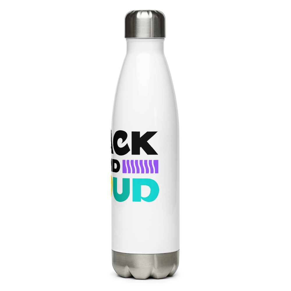 Black & Proud Stainless Steel Water Bottle - IMG 3