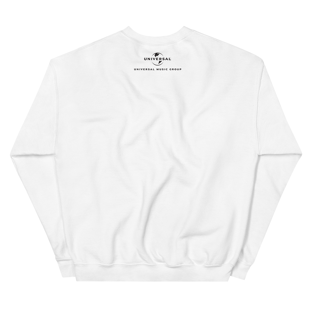 Music Is Universal Crewneck Sweatshirt (White) Back 