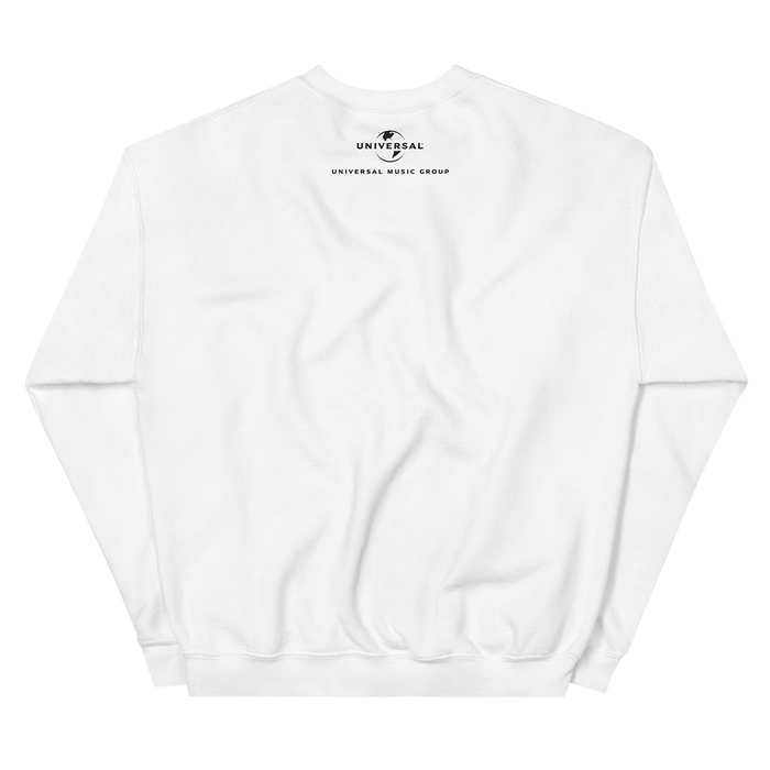 Music Is Universal Crewneck Sweatshirt (White) Back 