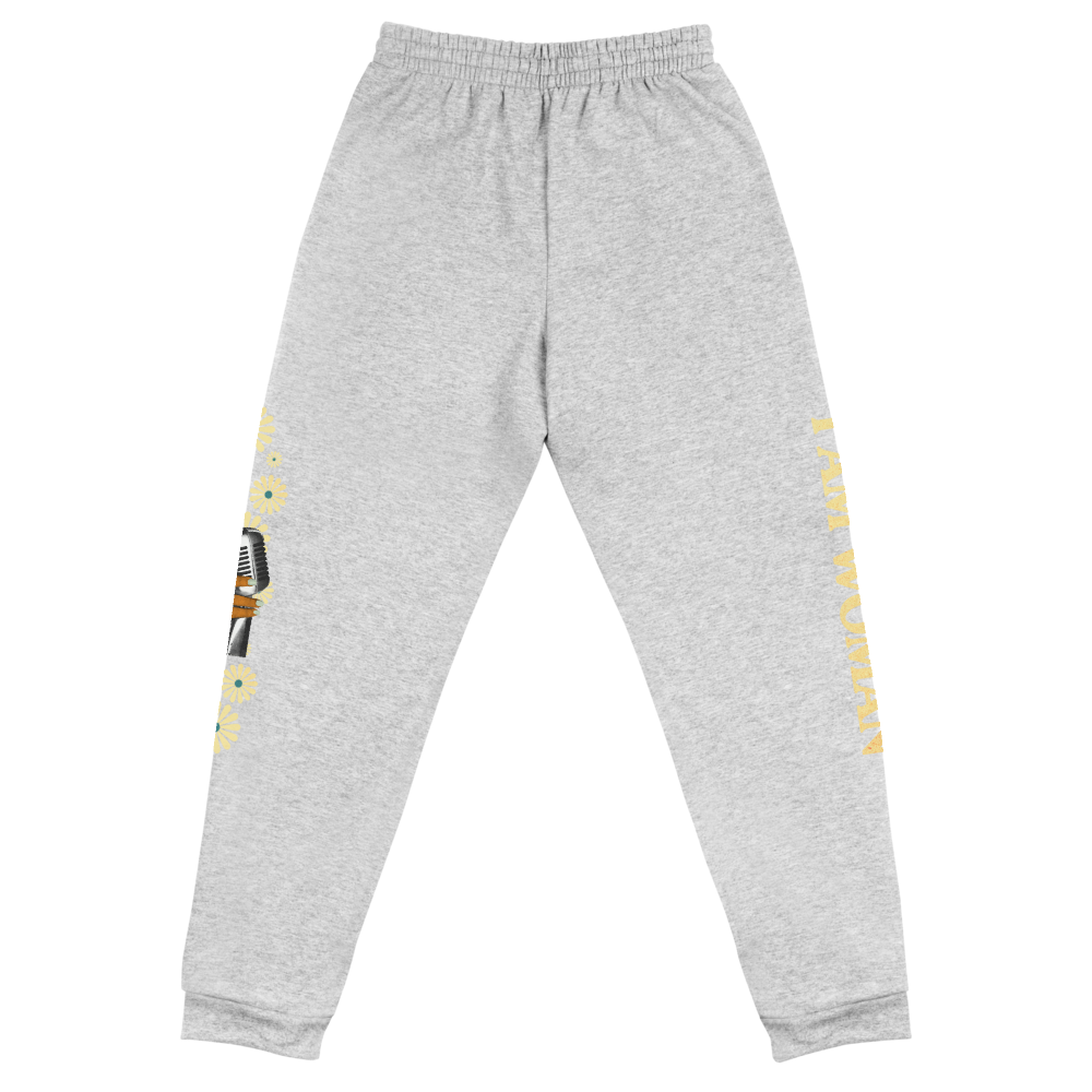 I Am Woman Joggers (Gray) - Back