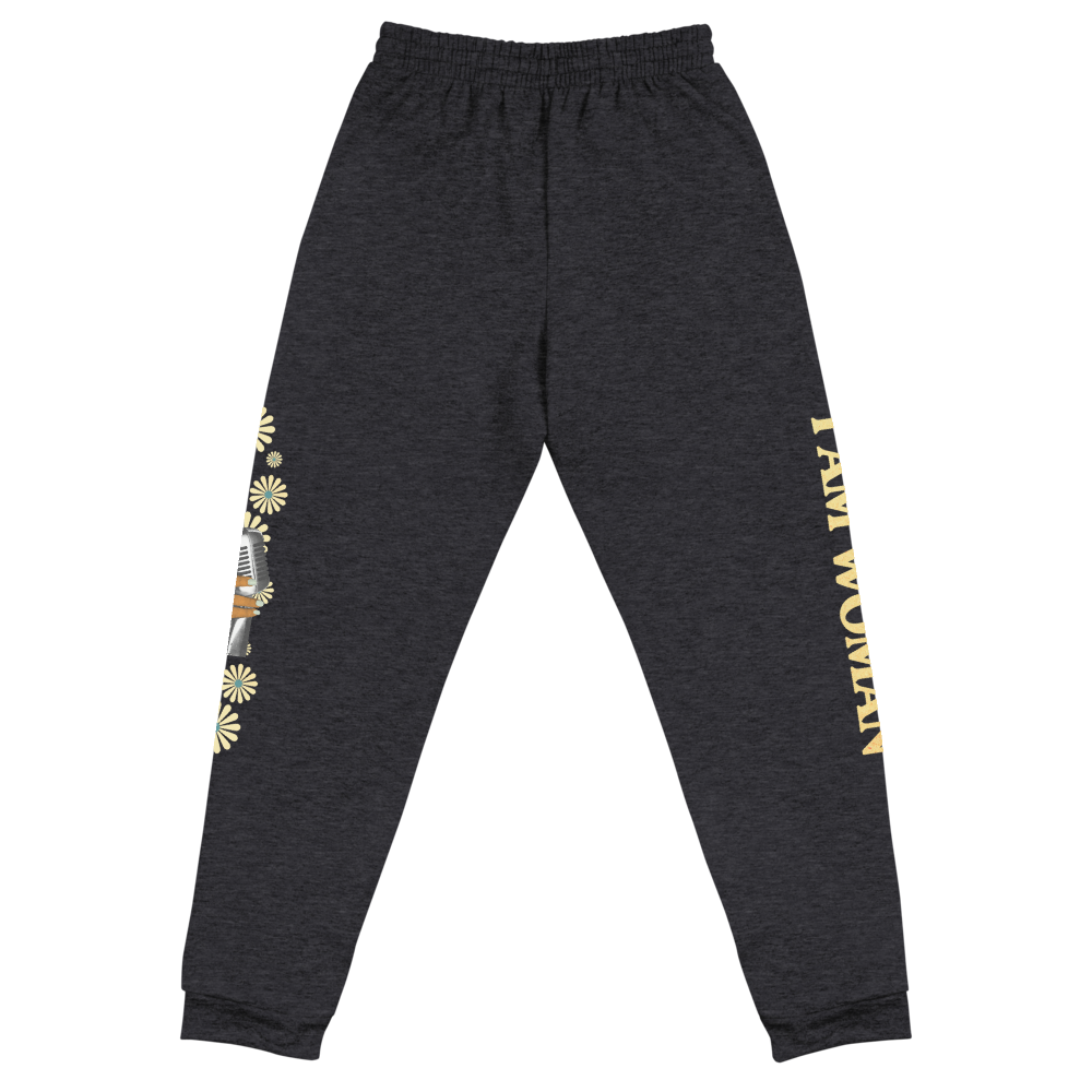 I Am Woman Joggers (Black) - Back