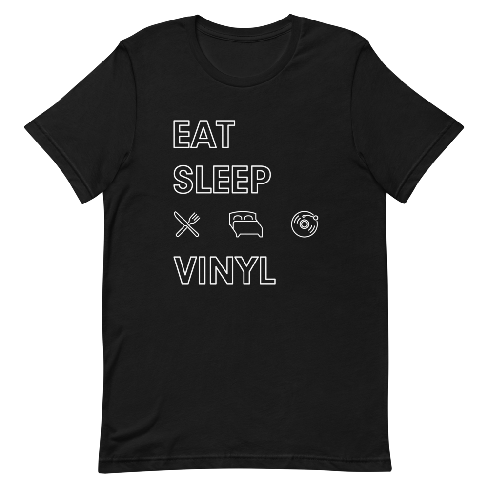 Eat. Sleep. Vinyl. T-Shirt (Black)