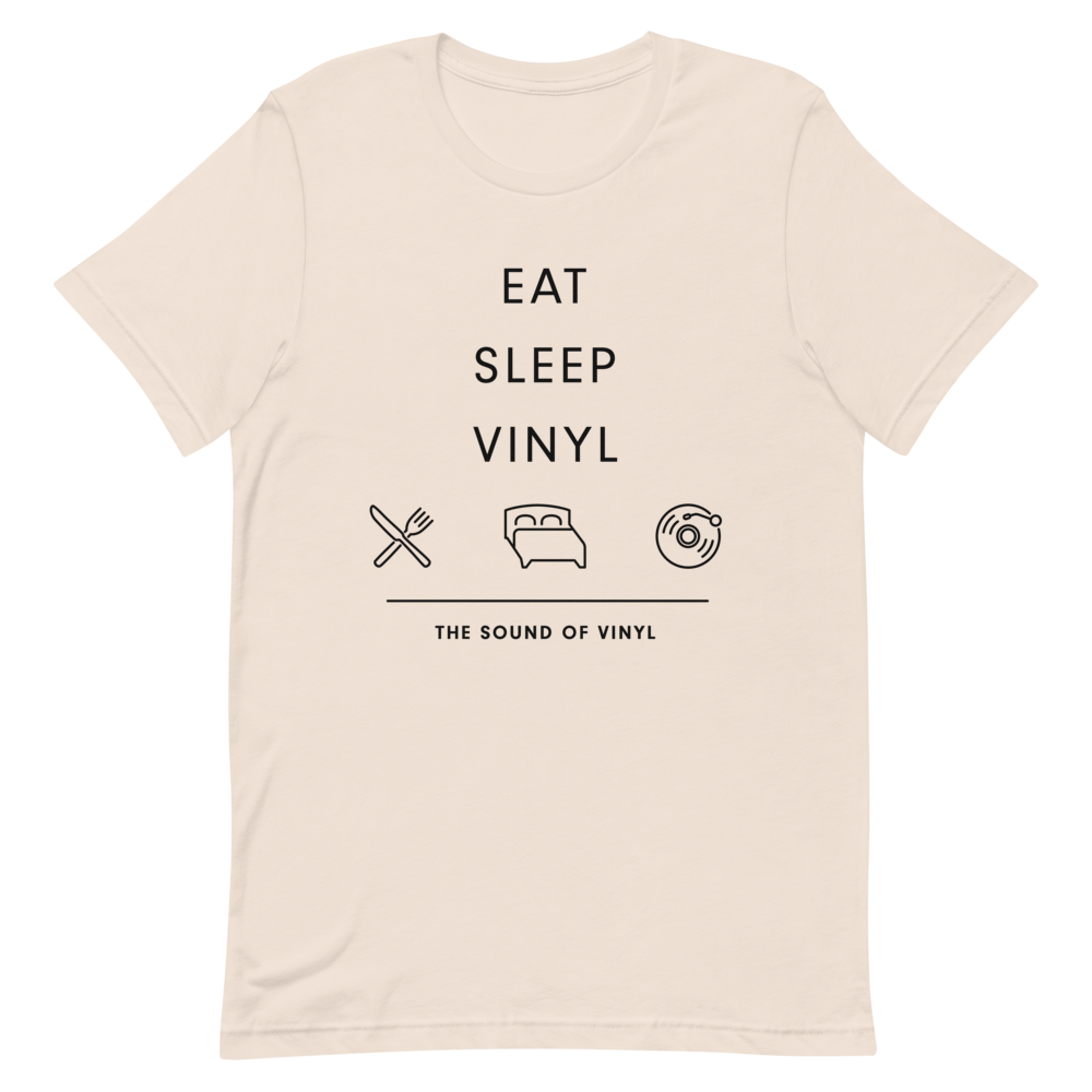 Eat. Sleep. Vinyl. T-Shirt (Cream)